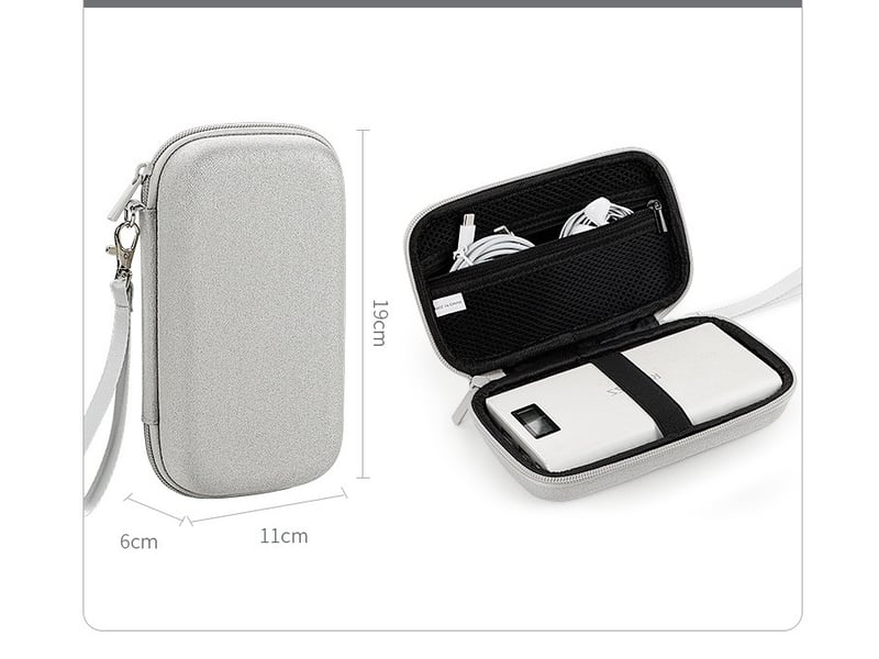  Étui pour disque dur 2,5 pouces – compatible ssd, hdd, câbles, cartes sd, clé usb et batterie externe  - Conforama B