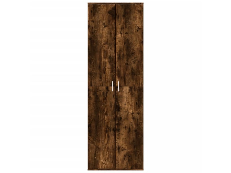  Buffet haut - bahut - meuble de rangement chêne fumé 60x35x180 cm bois d'ingénierie  - Conforama C