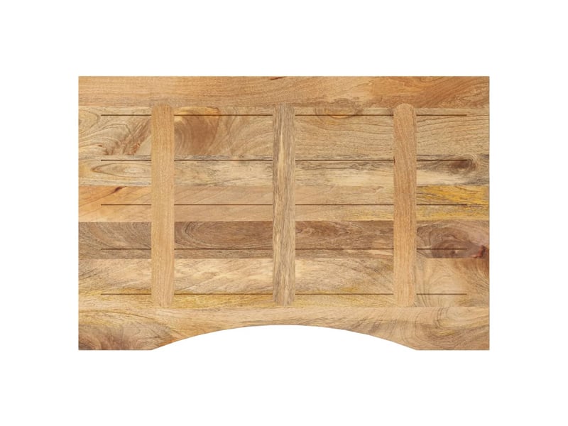 Dessus de bureau - dessus de table - plateau de table avec courbe 90x60x2,5 cm manguier massif brut  - Conforama E