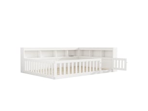 Lit banquette 140x190 cm coloris blanc