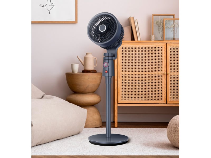  Ventilateur sur pied fabrilamp montecristo 40 w 3 vitesses granite 239741028 - Conforama E