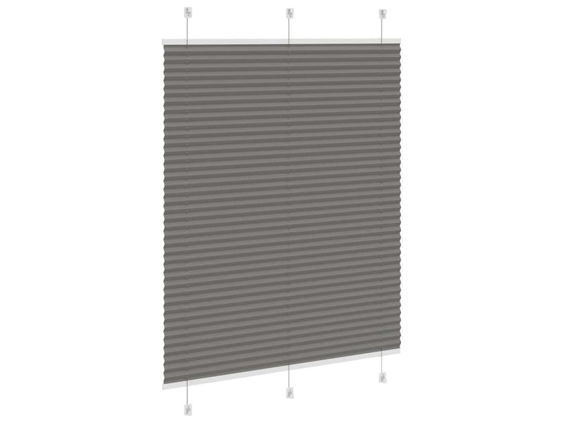 Store plissé, store de fenêtre anthracite 110x100 cm largeur du tissu 109,4 cm cf46682 - Conforama D