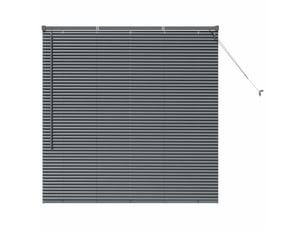 Store vénitien, store de fenêtre gris foncé 130 x 135 cm 25 mm aluminium cf47869