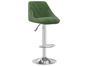 Tabouret de bar, chaise de bar vert foncé velours shl63339