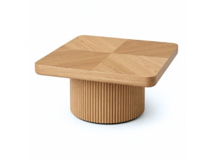 Table basse carré(e) coloris naturel IKSETERA TRADING LTD - 78 cmx78 cm