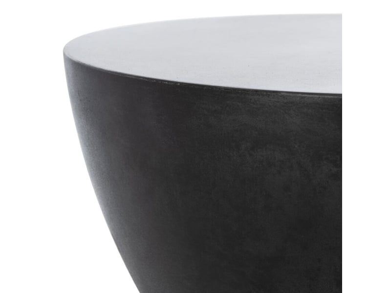  Table d'appoint sablier ø37cm - effet ciment noir - nero - noir 3MB12.01.07.01 - Conforama C