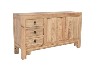Buffet beige en bois 145x40x81 cm h