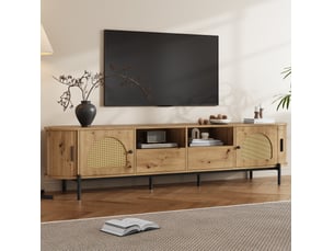 Meuble tv coloris naturel 200 cm <strong>HAUSS SPOLE</strong> <strong></strong>