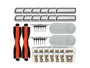 For m30 d102 vacuum replacement parts main roller side brush hepa filter mop cloth dust bag accessories