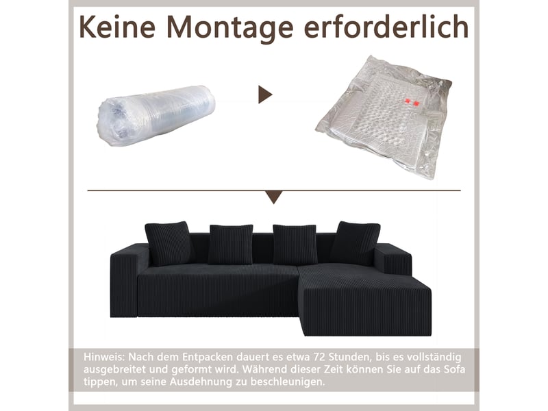  Canapé modulable, canapé de salon : pour chambre, sans cadre, pour salon, style cloud  - Conforama E