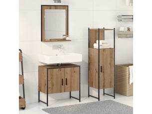 Ensemble de mobilier de salle de bain 3 pc marron cf64396