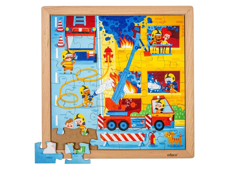  Educo services d'urgence - pompiers  36 pièces de puzzle 8719924067205 - Conforama D