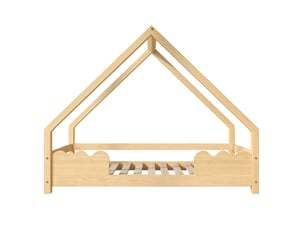 Lit cabane 90x200 cm SEYAKANY coloris naturel