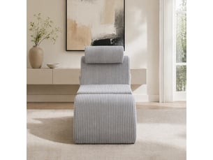 Fauteuil fixe <strong>TCQPZ</strong> Velours côtelé gris