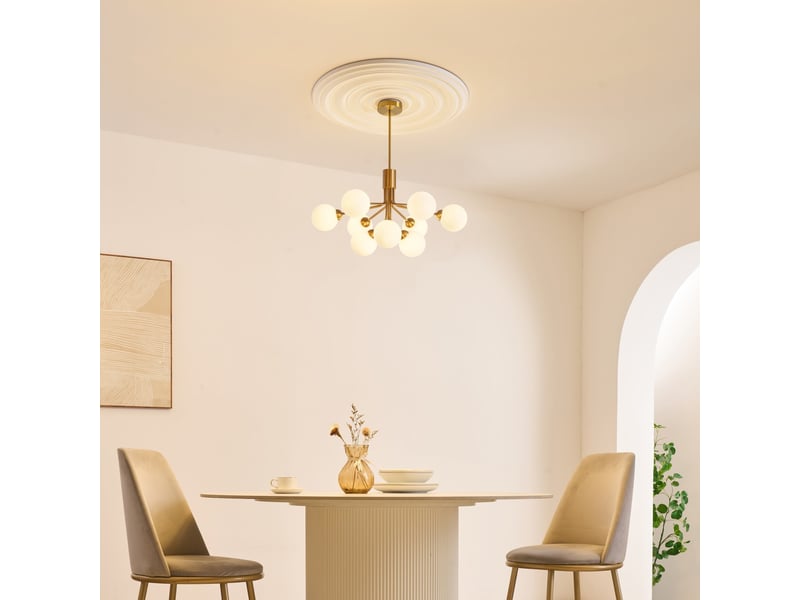  Lustre élégant laiton à 9 boules  - audrey Audrey - Conforama B