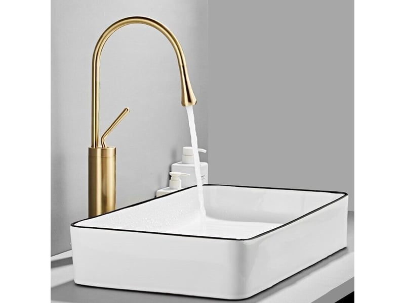  Robinet de salle de bain robinet de lavabo en marbre doré robinet d'évier chaud et froid robinet en laiton robinet de cuisine robinet  - Conforama B