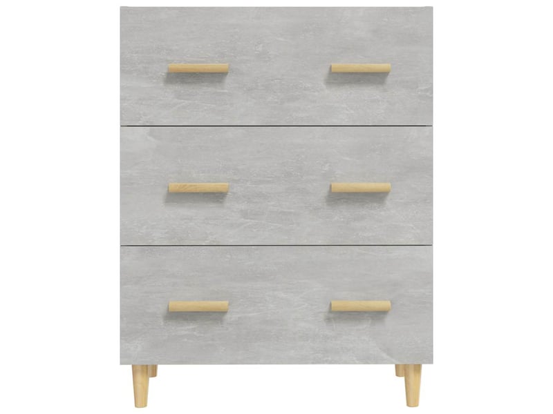  Buffet - bahut - meuble de rangement gris béton 70x34x90 cm bois d'ingénierie  - Conforama C