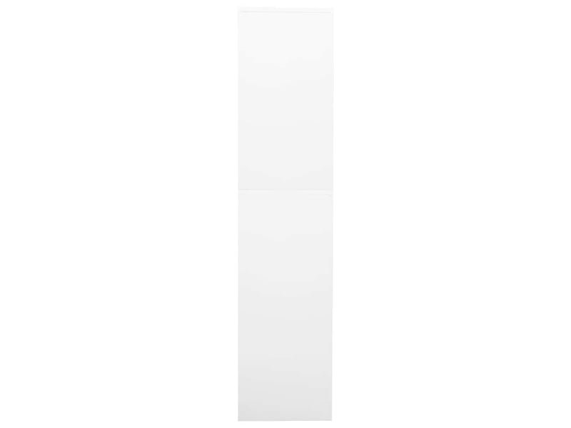  Armoire de bureau, rangement de bureau blanc 90x40x180 cm acier  - Conforama C