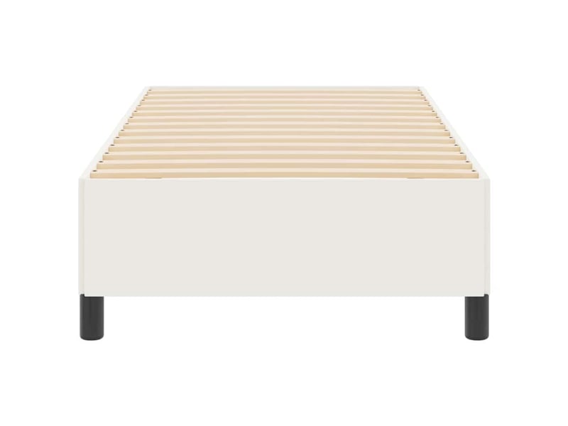Lit simple- lit adulte - lit à lattes crème 90 x 190 cm tissu en velours côtelé - Conforama C