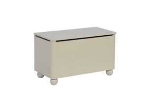 Coffre à jouets enfant décor bois laqué beige - noushka
