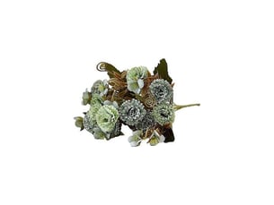 Bouquet de plantes artificielles en pot, œillets artificiels élégants en tissu, décoration pour salonvert
