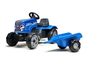 Tracteur enfant new holland avec remorque 2 à 6 ans - falk