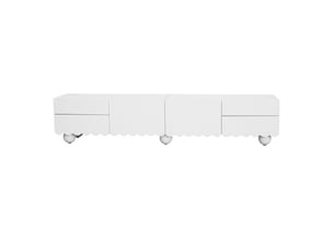 Meuble tv coloris blanc 175 cm   