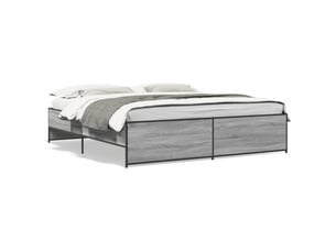 Lit 2 places 200x200 cm    coloris gris