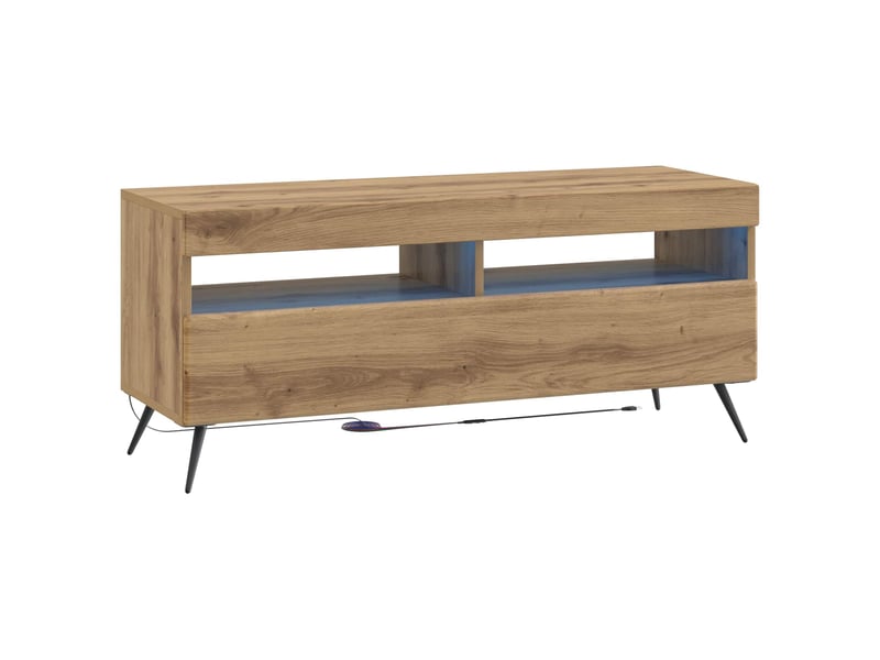  Meuble tv - banc tv - meuble de rangement led breda 3 pcs chêne artisanal bois d'ingénierie  - Conforama E
