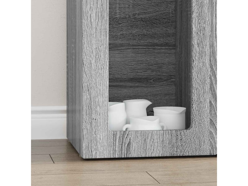 Buffet - bahut - meuble de rangement elst gris sonoma 59 x 35 x 100,5 cm bois d'ingénierie  - Conforama E