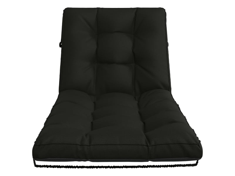 Coussin de transat, coussin pour bain de soleil vianen 100 % polyester noir 200 x 80 x 8 cm cf56323 - Conforama D