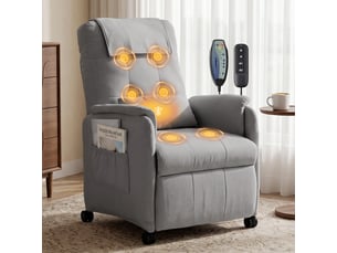 Fauteuil convertible   Coton / Lin gris