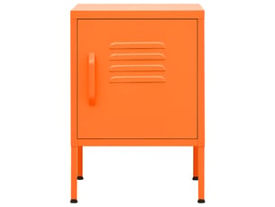 Table de chevet - cabinet de chevet - table de nuit rose 35x35x51 cm acier