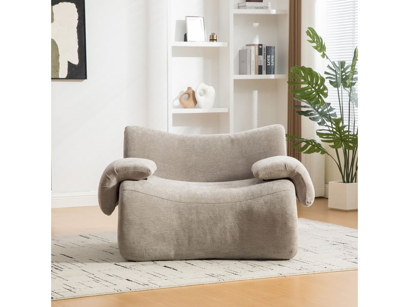  Canapé modulable structure modulaire revêtement en chenille mousse 30d très élastique facile à déplacer base antidérapante  - Conforama E