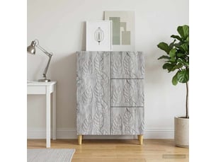 Buffet - bahut - meuble de rangement sonoma gris 66 x 34,5 x 90 cm bois d'ingénierie