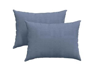 Lot de 2 coussins de canapé, coussins décoratifs bleu 70 x 50 cm cf59010