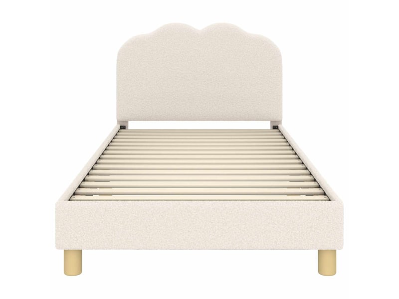 Cadre de lit pour enfants - lit jeune avec tête de lit crème 80 x 200 cm - Conforama E