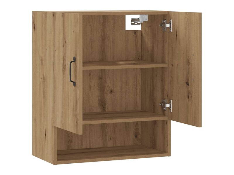  Armoire murale salon, meuble de rangement chêne artisanal 60x31x70 cm bois d'ingénierie  - Conforama D