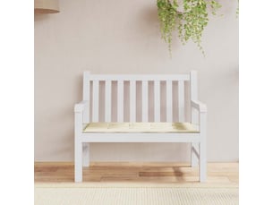Coussin de banc de jardin, coussin d'assise crème 120x50x3 cm tissu oxford cf52712