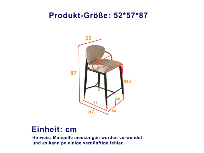  Tabouret de bar 2 pièces avec hauteur réglable, dossier et repose-pieds, en chenille noir et or  - Conforama D