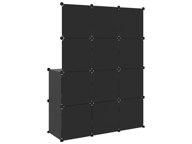  Armoire de rangement pour enfants avec 10 cubes noir pp  - Conforama E