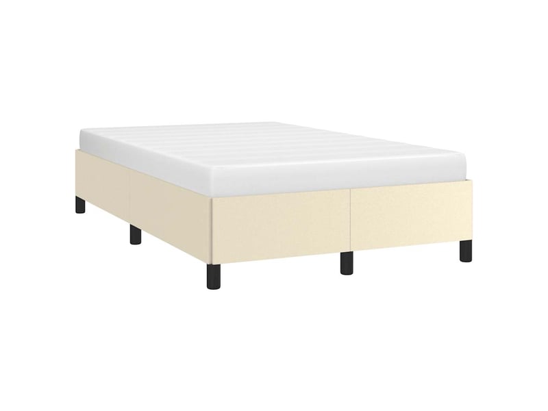  Lit double- lit adulte -  cadre de lit sans matelas crème 120x190 cm similicuir  - Conforama C