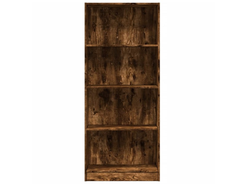  Bibliothèque, étagère de rangement chêne fumé 60x24x143 cm bois d'ingénierie  - Conforama D