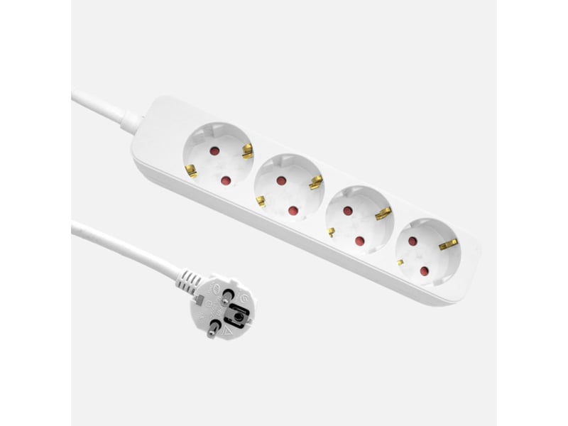 Multiprise fabrilamp florey 4 prises câble 3 m 3680 w blanc 260804291 - Conforama A