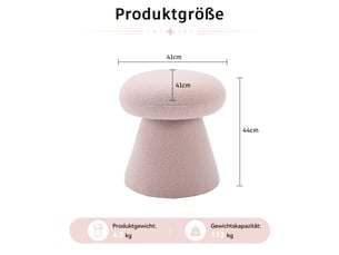 Pouf / repose pied BEAUNIV rose
