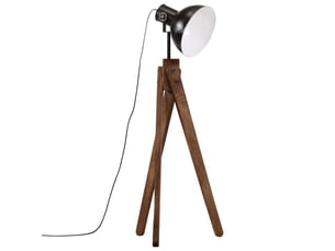 Lampadaire salon, lampe sur pied 25 w noir 45x45x120 cm e27