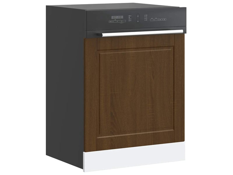  Panneau de lave-vaisselle chêne marron 60x1,5x57cm  - Conforama B