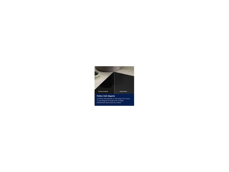 Table induction encastrable 60 cm 3 zones noir mat verre flex hob2hood powerboost 8289387 - Conforama C