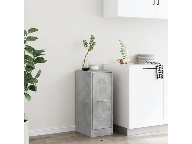 Meuble de rangement, armoire d'apothicaire gris béton 30x41x77,5cm bois d'ingénierie  - Conforama C