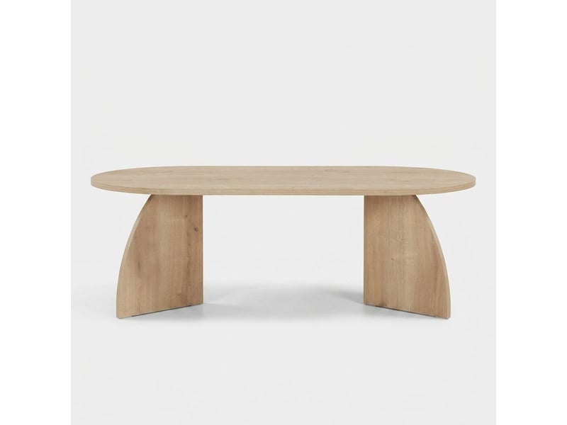  Table de salon moderne en bois 120x60 melina - chêne  - Conforama C